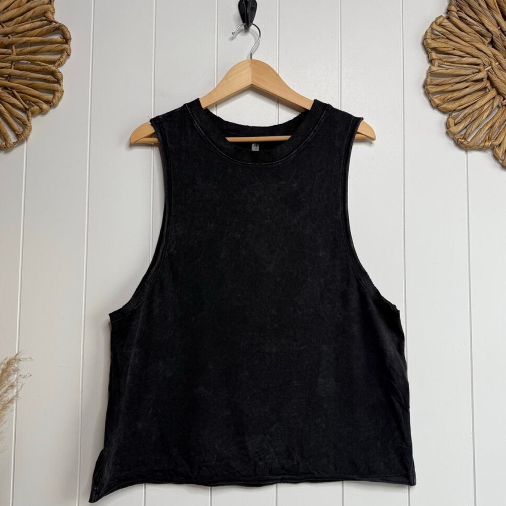 Free People Hot Shot Relaxed Fit Charcoal Black Set - Picture 3 of 12